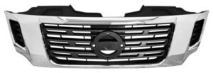 PAR698 PARRILLA NISSAN FRONTIER 16-19 NP300 CROMADA N-TW