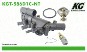 PDE4 TOMA DE AGUA FORD COURIER 01-10 C/TERMOSTATO C/SENSOR KGT-586D1C-NT