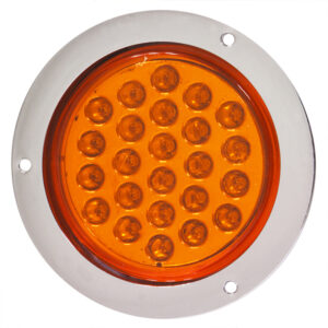 PLA1 PLAFON EMB 4" BRIDA CROMADA 24 LED ALTA/BAJA AMBAR