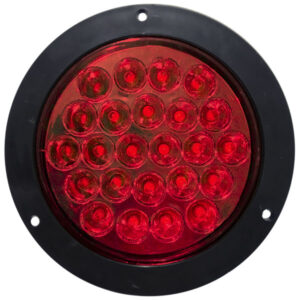 PLA8 PLAFON EMB 4" BRIDA NEGRA 24 LED ROJO ALTA/BAJA/DIRECCIONAL