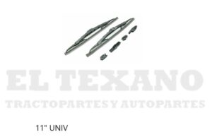 PLU11 PLUMA LIMPIABRISAS 11" ESTANDAR JGO