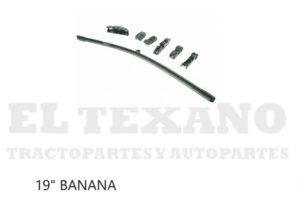 PLU12 PLUMA LIMPIABRISAS 19" TIPO BANANA JGO
