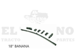 PLU6 PLUMA LIMPIABRISAS 18" TIPO BANANA JGO