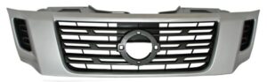 PNPU16PP PARRILLA NISSAN PU NP300/ FRONTIER 16-18 PLATA P/PINT  T156