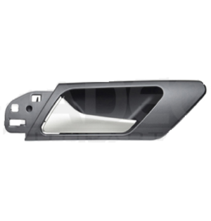 012-3111-27 MANIJA INTERIOR VW GOLF 10-14 SIN HOYO PARA SEGURO NEGRO/PLATA PLASTICO TRASERA IZQ