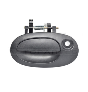 012-2602-20 MANIJA EXTERIOR RN KANGOO 04-17 CON HOYO PARA LLAVE 5TA PUERTA PUERTA SENCILLA CORRUGADA NEGRO PLASTICO