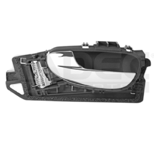 012-2404-03 MANIJA INTERIOR PG 307 01-06 CROMADA/NEGRA PLASTICO DELANTERA IZQ