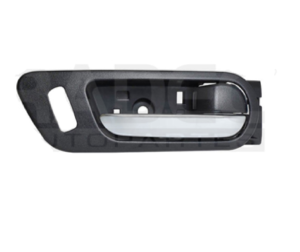 012-1909-14 MANIJA INTERIOR MZ CX9 07-15 CON HOYO PARA SEGURO NEGRA/CROMO PLASTICO DELANTERA DER