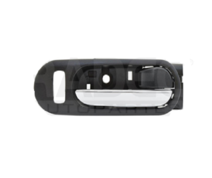 012-1903-10 MANIJA INTERIOR MZ CX7 07-12 CON HOYO PARA SEGURO NEGRA/CROMO PLASTICO DELANTERA DER