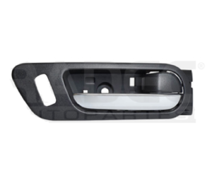 012-1902-20 MANIJA INTERIOR MZ 6 09-13 CON HOYO PARA SEGURO NEGRA/CROMO PLASTICO DELANTERA DER