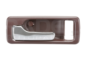012-1301-G5 MANIJA INTERIOR HD ACCORD 2P COUPE 90-93 CON HOYO PARA SEGURO SEGURO MANUAL CAFE/CROMADO PLASTICO DELANTERA IZQ
