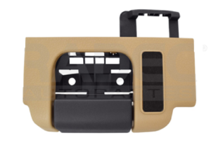 012-1215-86 MANIJA INTERIOR FD F-150 EXTENDED CAB/LOBO CABINA Y MEDIA 09-14 BEIGE PLASTICO TRASERA DER