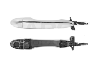 012-0929-01 MANIJA EXTERIOR DG DART 13-16 JP CHEROKEE 14-19 SIN HOYO PARA LLAVE SIN SENSOR CROMADA PLASTICO DELANTERA DER/TRAS DER/IZQ