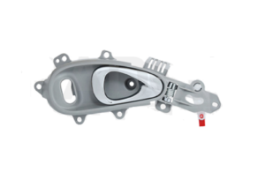 012-0712-08 MANIJA INTERIOR CR PT CRUISER 01-10 CON HOYO PARA SEGURO GRIS/CROMO PLASTICO DELANTERA DER