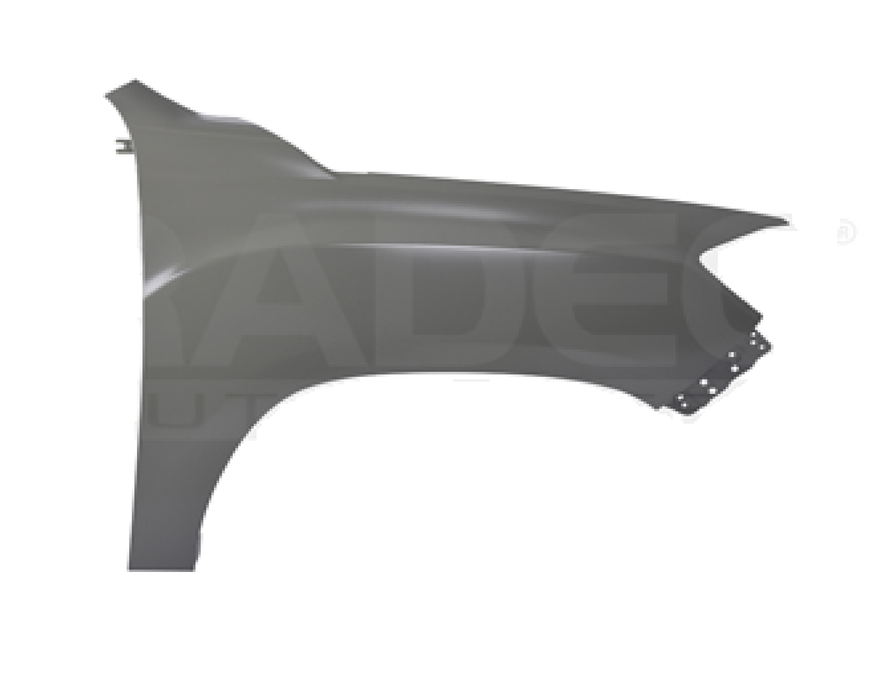 202-0635-06 SALPICADERA CV S-10 23 ORIGINAL LAMINA 4X2/4X4/MRX/MAX/CHASIS L4 4 CILINDROS 2.4/2.5L 2/4 PUERTAS DER