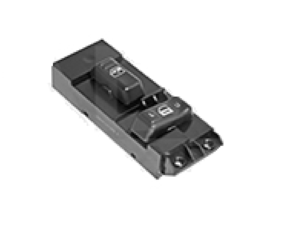 222-0615-21 CONTROL ELEVADOR CV CHEYENNE 12 PINS 2 TECLAS NEGRO 12VCC TIPO ORIGINAL DELANTERO IZQ
