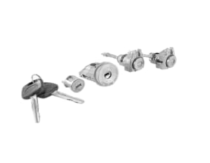 71443 SET DE CILINDROS TY HILUX VIGO 05-15 CON LLAVE PUERTA/ENCENDIDO/GUANTERA METAL CROMADO 12VCC MANIJAUTO