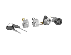 71464 SET DE CILINDROS CV AVEO SEDAN 12-17 CON LLAVE PUERTA/CAJUELA/ENCENDIDO METAL CROMO 12VCC MANIJAUTO