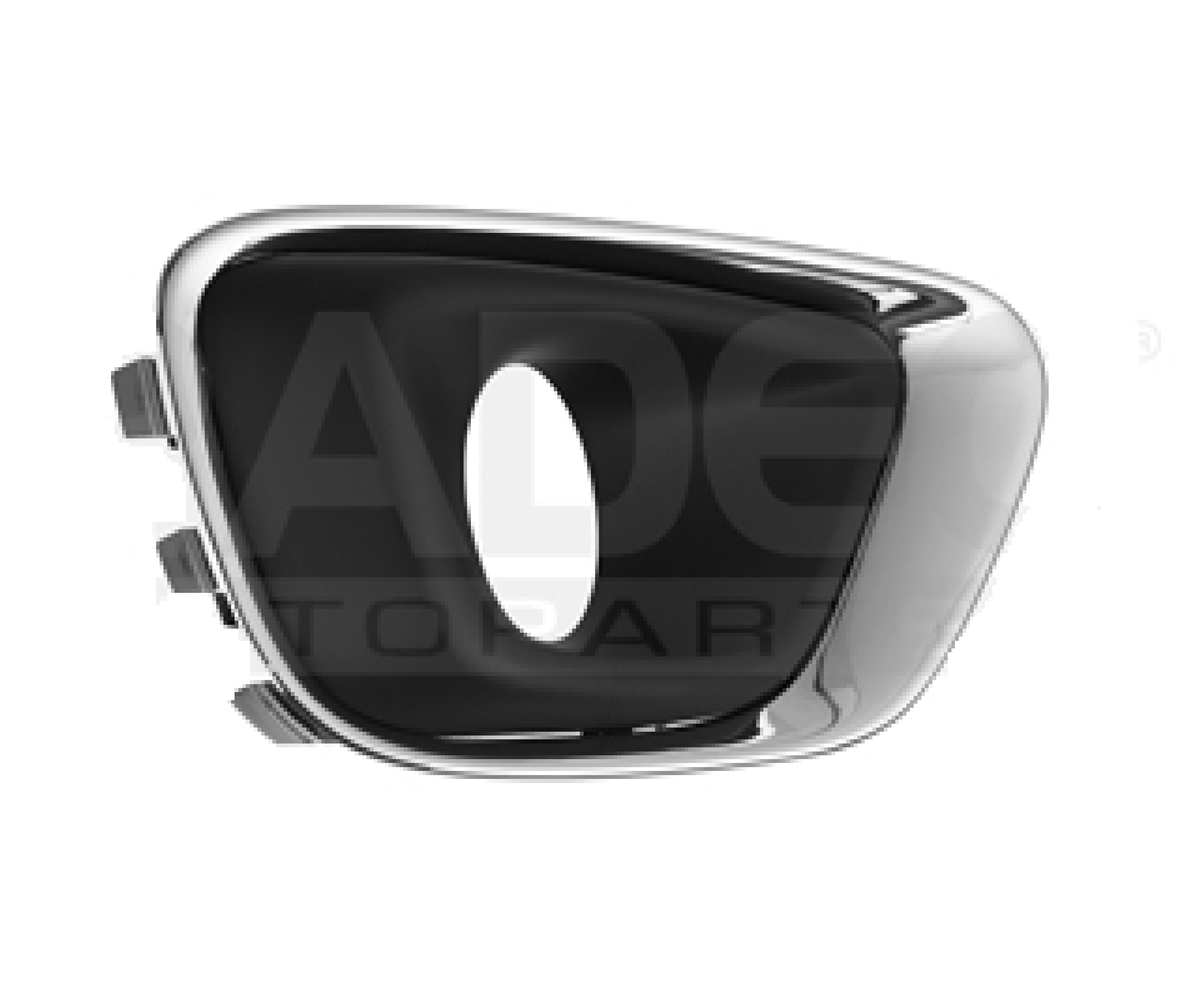 003-1604-11 REJILLA FASCIA DELANTERA JP COMPASS 12-17 CROMADA C/HOYO P/FARO 4X2/4X4/SPORT/LIMITED PREMIUM/LATITUDE L4 4 CILINDROS 2.4L 5 PUERTAS IZQ