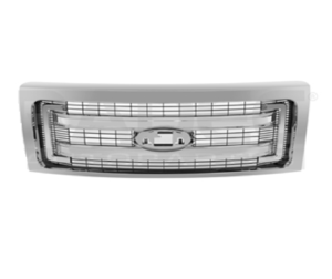 204-1215-23 PARRILLA FD F-150 13-14 CROMADA NEGRA XLT/ECOBOOST V6/V8 6/8 CILINDROS 3.5/5.0L 2/4 PUERTAS