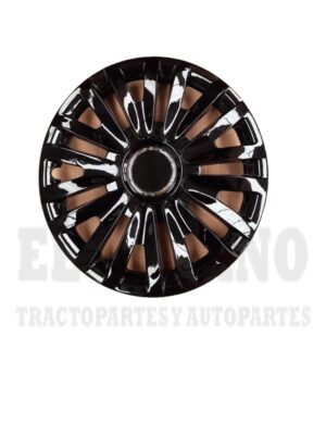 TAR39 TAPA RIN UNIVERSAL RIN 14" (POLVERA) JGO 4 PZS NEGRO