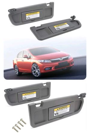 VIC15 VISERA HONDA CIVIC 06-11 GRIS OSCURO PAR
