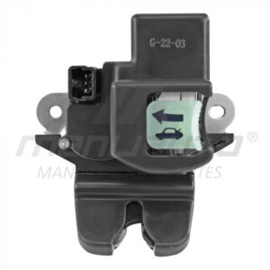 107396 CHAPA DE CAJUELA KI FORTE SEDAN 16-20  ELECTRICA METAL 12VCC 3 PINS CON MANIJA