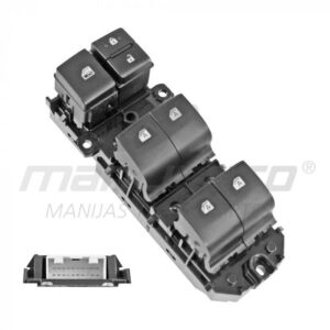 71197 CONTROL ELECTRICO TY C-HR 19-20/CAMRY 18-20  DE ELEVADOR 20 PINS 7 TECLAS NEGRO FILO NEGRO 12VCC MANIJAUTO DELANTERO IZQUIERDO