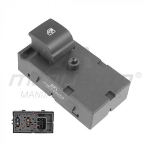 70953 CONTROL ELECTRICO CV SONIC 12-17/TRAX 13-19/SPARK 11-18  DE ELEVADOR 6 PINS 1 TECLA NEGRA 12VCC MANIJAUTO TRASERA DERECHA/IZQUIERDA