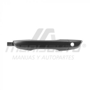 107603 MANIJA EXTERIOR HD CIVIC 2P COUPE / 4P SEDAN 16-21  CON HOYO PARA LLAVE SIN SENSOR LISA NEGRA PLASTICO HUSHAN DELANTERO IZQUIERDO