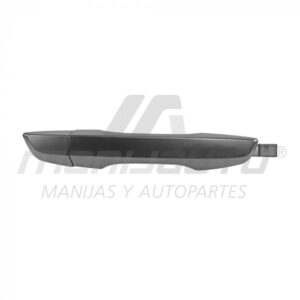 107620 MANIJA EXTERIOR HY ELANTRA 17-20  SIN HOYO PARA LLAVE SIN SENSOR LISA NEGRA PLASTICO HUSHAN DELANTERO DERECHO