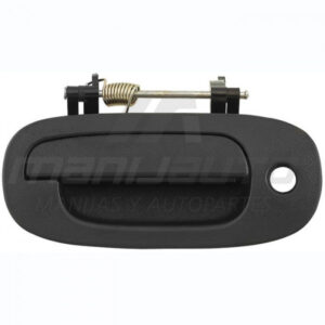 18703 MANIJA EXTERIOR DG DAKOTA 97-99  CON HOYO PARA LLAVE CORRUGADA NEGRA PLASTICO HUSHAN DELANTERA IZQUIERDA