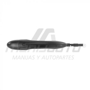 107618 MANIJA EXTERIOR DG DART 13-16  JP CHEROKEE 14-19  SIN HOYO PARA LLAVE CON SENSOR LISA NEGRA PLASTICO HUSHAN DELANTERO DERECHO