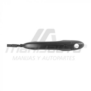 107619 MANIJA EXTERIOR DG DART 13-16  JP CHEROKEE 14-19  CON HOYO PARA LLAVE CON SENSOR LISA NEGRA PLASTICO HUSHAN DELANTERO IZQUIERDO