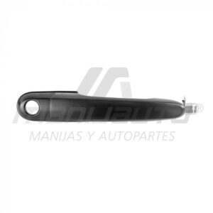 107696 MANIJA EXTERIOR HY TUCSON 05-09  CON HOYO PARA LLAVE SIN SENSOR LISA NEGRA PLASTICO HUSHAN DELANTERO DERECHO