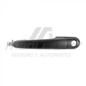 107697 MANIJA EXTERIOR HY TUCSON 05-09  CON HOYO PARA LLAVE SIN SENSOR LISA NEGRA PLASTICO HUSHAN DELANTERO IZQUIERDO