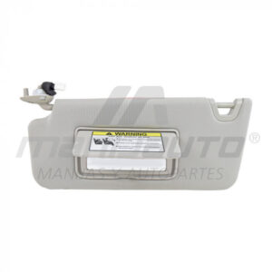 107441 VISERA HD ACCORD 08-12  1 PIEZA CON ESPEJO CON LUZ GRIS PLASTICO 2 PINS TIPO ORIGINAL DELANTERA IZQUIERDA