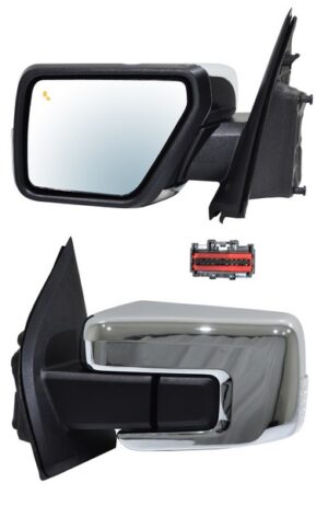 ELFPU21EL2 ESPEJO FORD PU 21-24 F150 ELECT CROM C/DIRECC C/DESEMP C/LUZ INF C/SENS PUNTO CIEGO C/MEM AUTOABATIBLE 16 PINES DER