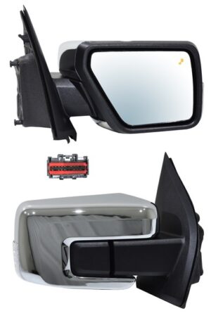 ELFPU21ER2 ESPEJO FORD PU 21-24 F150 ELECT CROM C/DIRECC C/DESEMP C/LUZ INF C/SENS PUNTO CIEGO C/SENS TEMP C/MEM AUTOABATIBLE 16 PINES DER