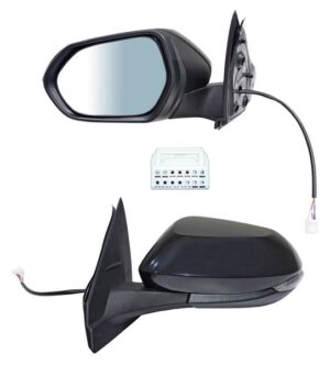 ELTYA23EL2 ESPEJO YARIS 4P 23-25 ELECT P/PINT C/DIRECC AUTOABATIBLE 7 PINES 250725 IZQ