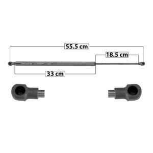 51164 AMORTIGUADOR 5TA PUERTA PG 3008 18-22 MANUAL 55.5 33 18.5 545 122.52 55.57 605 136.01 61.69 SPART TUR DERECHO/IZQUIERDO TRASERA
