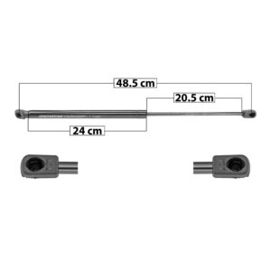 51188 AMORTIGUADOR 5TA PUERTA KI FORTE 14-18 48.5 24 20.5 SPART TUR DERECHO/IZQUIERDO TRASERA