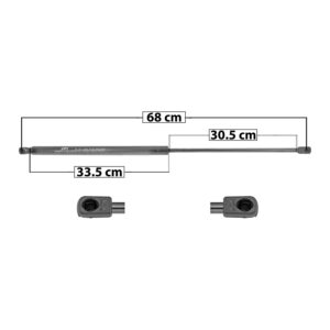60349 AMORTIGUADOR UNIVERSAL UN VARIOS 50-25 400N 68 33.5 30.5 460 103.41 46.91 400 89.92 40.79 MANIJAUTO TUR DERECHO/IZQUIERDO DELANTERA/TRASERA