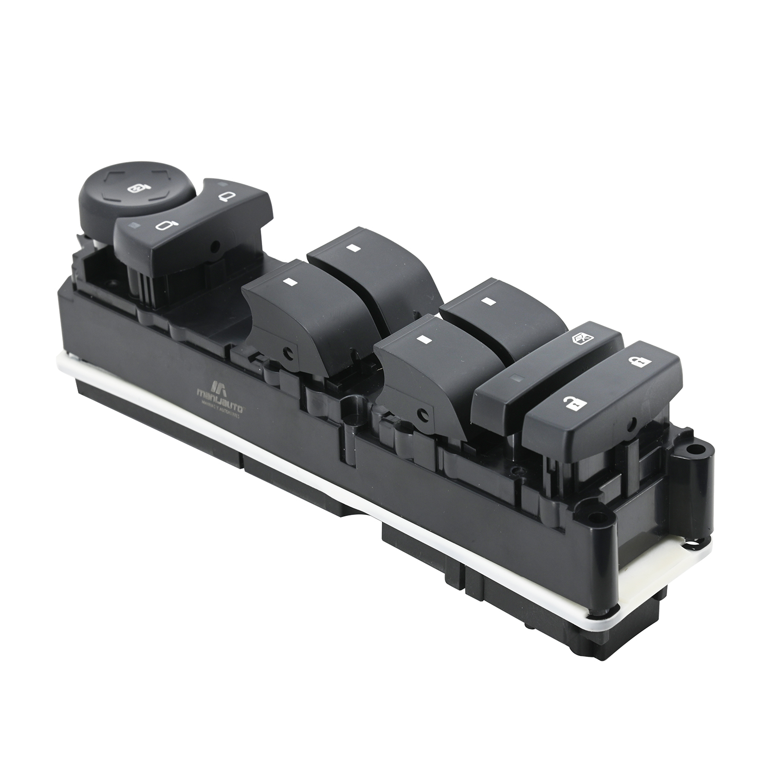 71529 CONTROL ELECTRICO CV AVALANCHE 07-13/ CV CHEYENNE 07-13/ GM SIERRA 07-13/ CV SILVERADO 07-13/ CV SUBURBAN 07-14/ CV TAHOE 07-14/ GM YUKON 07-14/ DE ELEVADOR 80PINS 7 TECLAS NEGRO SIN ESPEJOS AUTOABATIBLES 15093439/15906880/20790059/20835552/20877335/25783950/25976221 12 V CC CHN MANIJAUTO IZQUIERDO