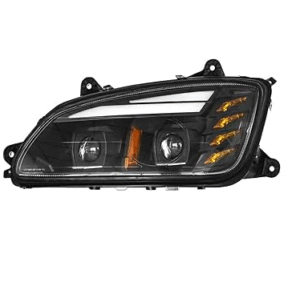 019-4201-07 FARO KW KENWORTH T660 08-18 PERFORMANCE FONDO NEGRO C/LUPA C/LEDS CN IZQ