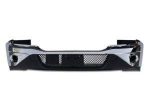 MZ-6980E DEFENSA FASCIA KW KENWORTH T680 NUEVA GENERACION 21-25 CROMADA CON HOYO PARA FARO DE NIEBLA