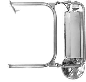 MZ-3301-L ESPEJO PETERBILT 377 357 359 385 375 379 281 351 330 348 80-04 SERIES IZQ LH ACERO INOX