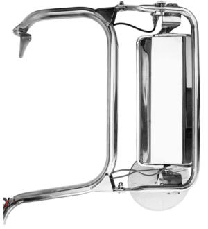 MZ-3801-L ESPEJO PETERBILT 335 340 357 382 385 386 325 330 348 388 389 365 367 SERIES 05-15 IZQ LH ACERO INOX