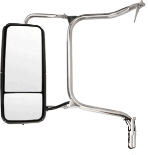 MZ-3902E-L ESPEJO PETERBILT 335 340 357 382 385 386 325 330 348 388 389 365 367 SERIES 05-15 IZQ LH CROMADO C/DESEMP