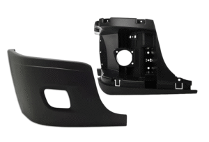 MZ-8781-R FASCIA DELANTERA FR FREIGHTLINER CASCADIA 08-17 C/HOYO P/FARO LATERAL C/BASE FARO NIEBLA REFUERZO DER